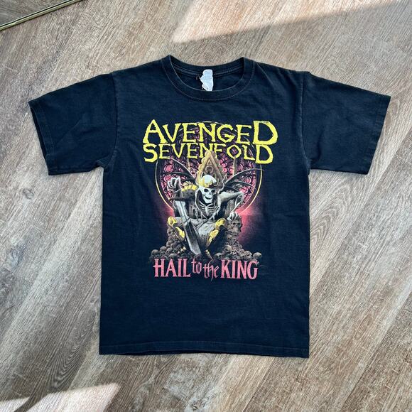 Anvil Y2K Avenged Sevenfold 2013 Band Tee Shirt Hail To The King - Picture 1 of 7